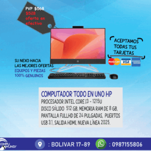 Computador AIO HP core i3