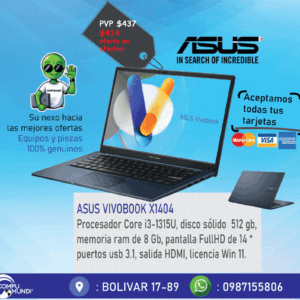 Laptop Asus Vivobook core i3