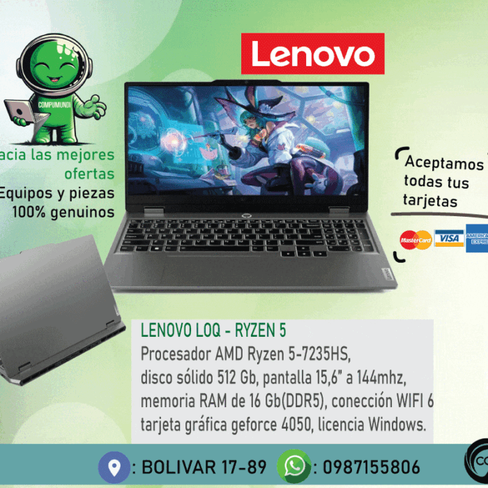 LENOVO-LOQ-RYZEN-5 - -GEFORCE-4050