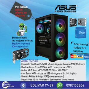 PC Gamer core i5, geforce 5060 Ti 16GB